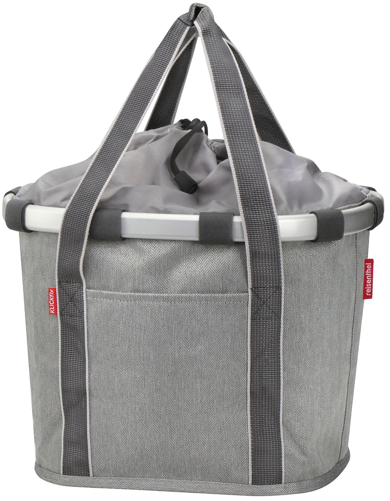 Load image into Gallery viewer, Reisenthel korb bikebasket shopping bag bikebasket herringbone gray