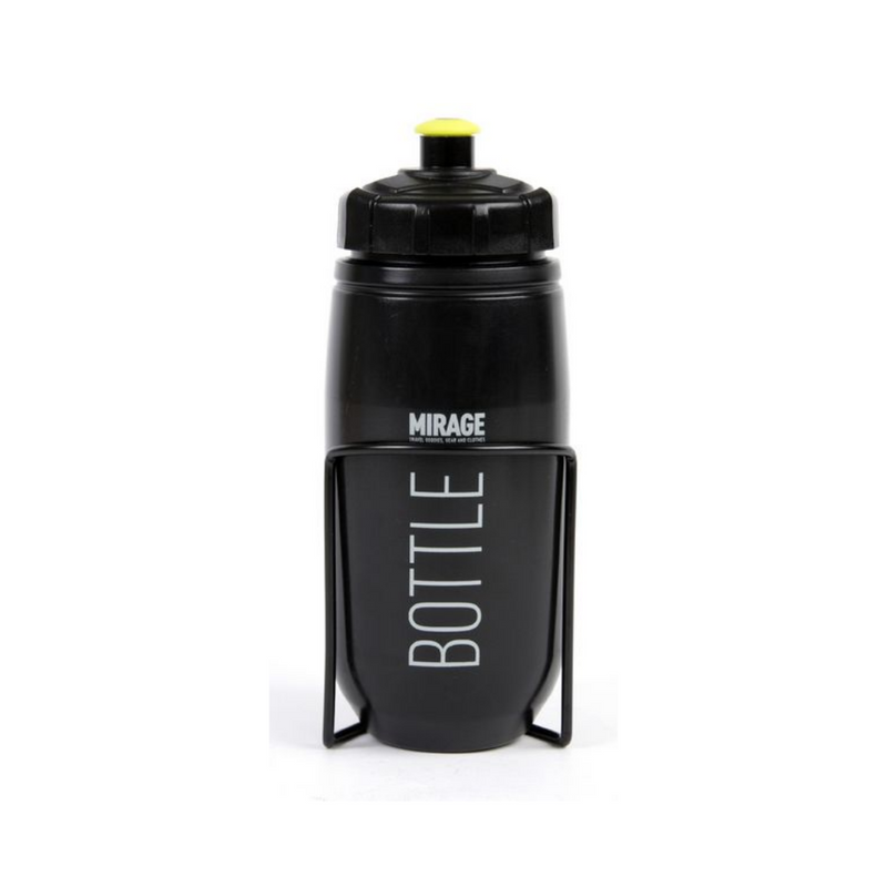 Load image into Gallery viewer, Mirage Bidon met houder 600 ml zwart