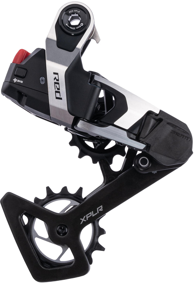 Load image into Gallery viewer, Sram achterderailleur red xplr axs e1 rear derail. red xplr axs e1 10-46t silver