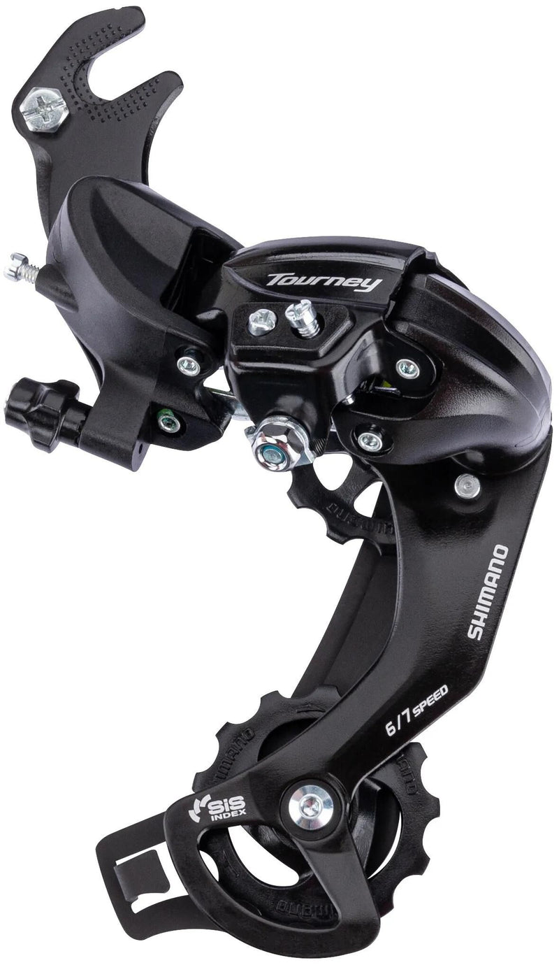 Load image into Gallery viewer, Tourney TY300 achterderailleur 6 7-speed met haak zwart