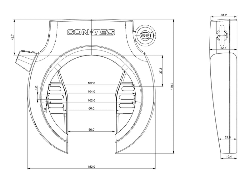 Load image into Gallery viewer, Contec rahmen- und akkuschloss-set powerloc m ct frame locks powerloc ct1 nr blo bos it2.1 plan