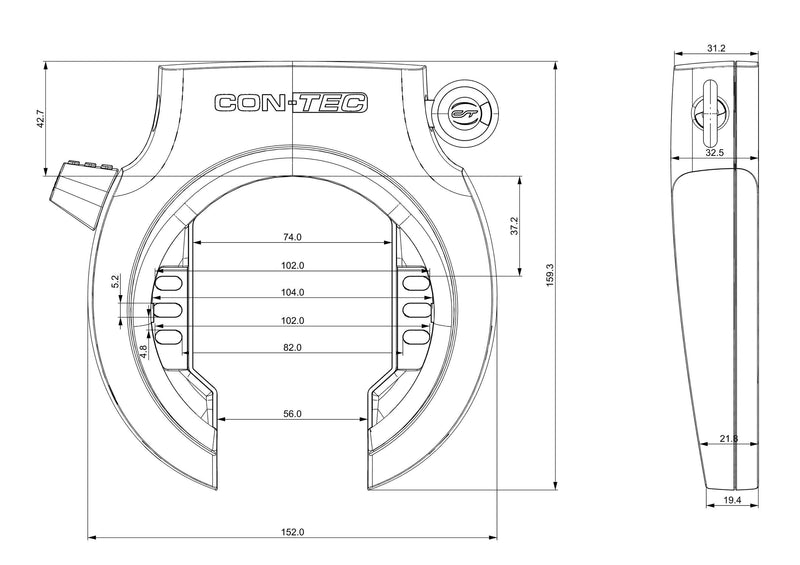 Load image into Gallery viewer, Contec rahmenschloss powerloc l ct frame locks powerloc ct1l r