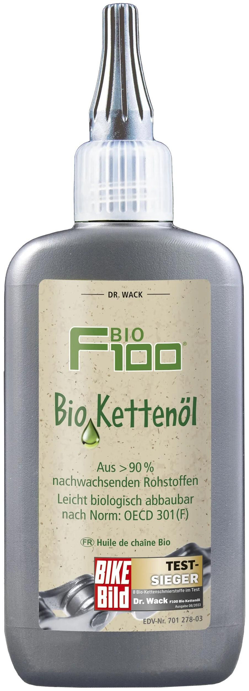 Load image into Gallery viewer, Dr. wack kettenöl f100 chain oil dr.wack 100ml bio 100 ml dropper bottle