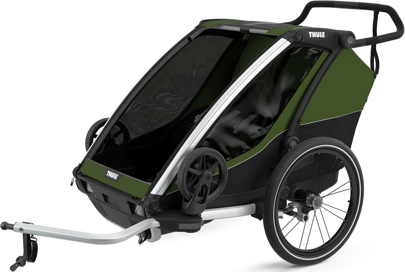 Load image into Gallery viewer, Thule fiets-kinderkar chariot cab double . child trailer char. cab 2 aku cyp.green