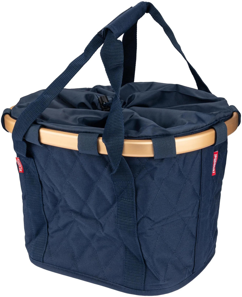 Load image into Gallery viewer, Reisenthel korb bikebasket shop.bag r k bikebasket rhombus midnight gold