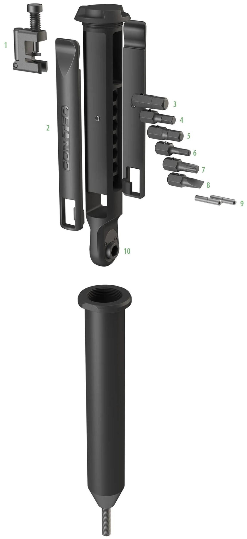 Load image into Gallery viewer, Contec multifunktionswerkzeug treasure fork ct multitool treasure fork 10 functions