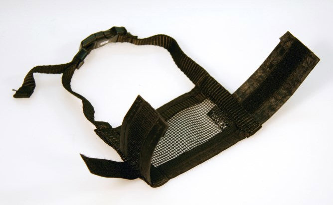 Load image into Gallery viewer, Producten nylon muilkorf hond mt l zwart