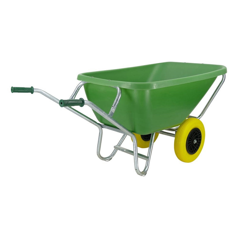 Load image into Gallery viewer, Fort producten kruiwagen f s 200l groen verz ond 2 nml wielen