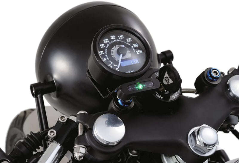 Load image into Gallery viewer, Daytona tachometer velona 60 dark speedometer velona dark,s led-white 200km h