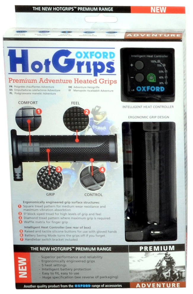 Load image into Gallery viewer, Oxford handvatverwarming hotgrips premium heated grips pre a 22+25mm open 5-stage