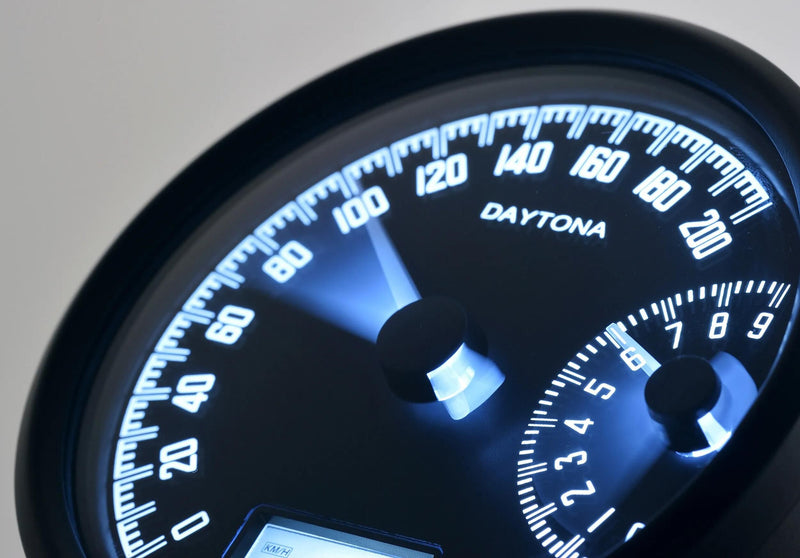 Load image into Gallery viewer, Daytona tachometer velona w speedometer velona-w, sw m. speed m. 200km h