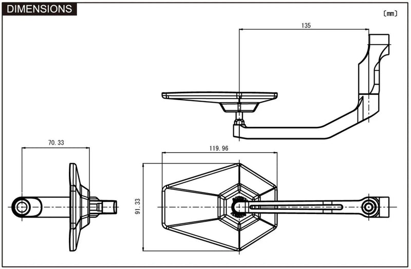 Load image into Gallery viewer, Daytona spiegel d-mirror-4 mirrors hexagon aluminum std sw e-mark