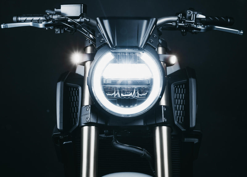 Load image into Gallery viewer, Motoism vorkklem richtingaanwijzer type three fork clamp mi turn signals ho cb650 cb1