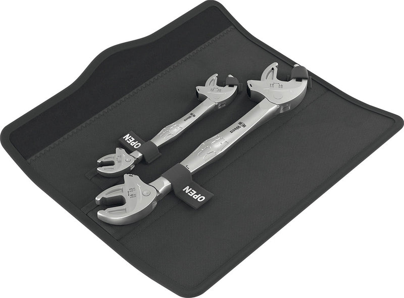 Load image into Gallery viewer, Wera 6006 joker 2 set 1 self-adjusting double open-end wrench sw 7 - 19mm 2-piece