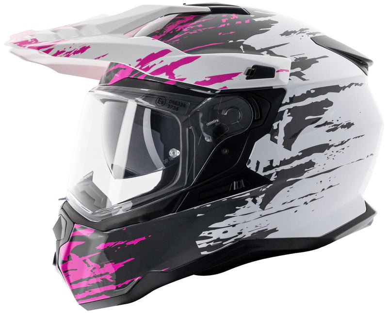 Afbeelding laden in galerijviewer, Spec-x endurohelm sx-62.01 r1 stinger adv helmet spac-x sx-62.01 r1 stinger adv s white pink