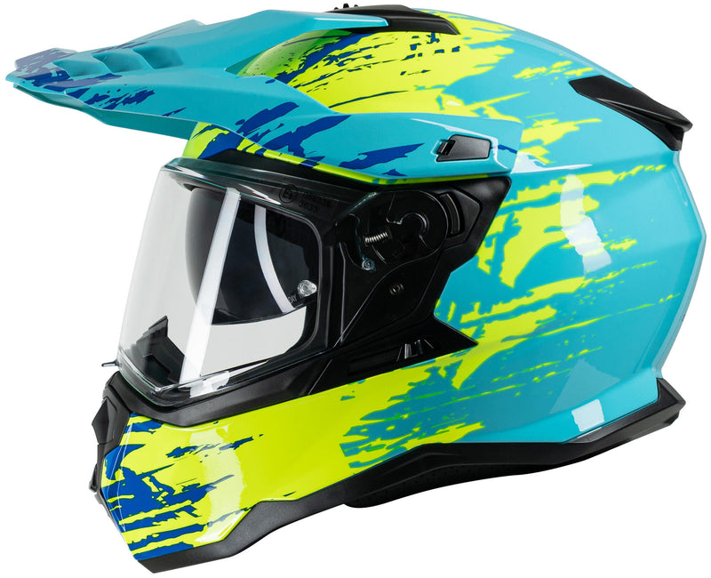 Load image into Gallery viewer, Spec-x endurohelm sx-62.01 r1 stinger adv helmet spac-x sx-62.01 r1 stinger adv xs white yel.
