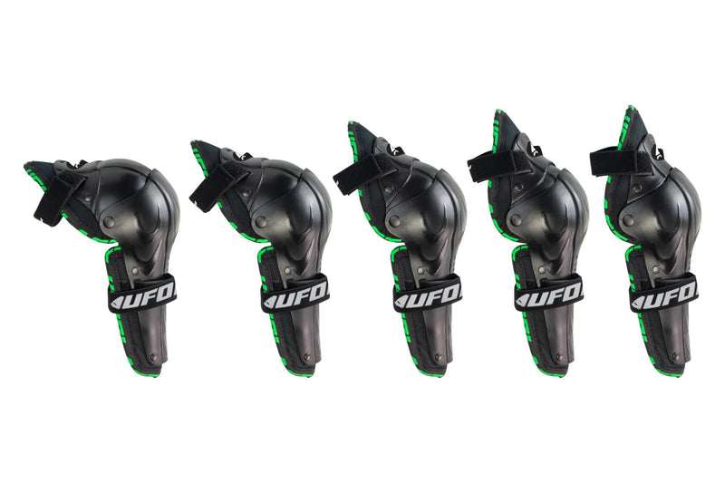 Load image into Gallery viewer, Ufo plast knieprotektoren kajam kids knee protector ufo kajam black