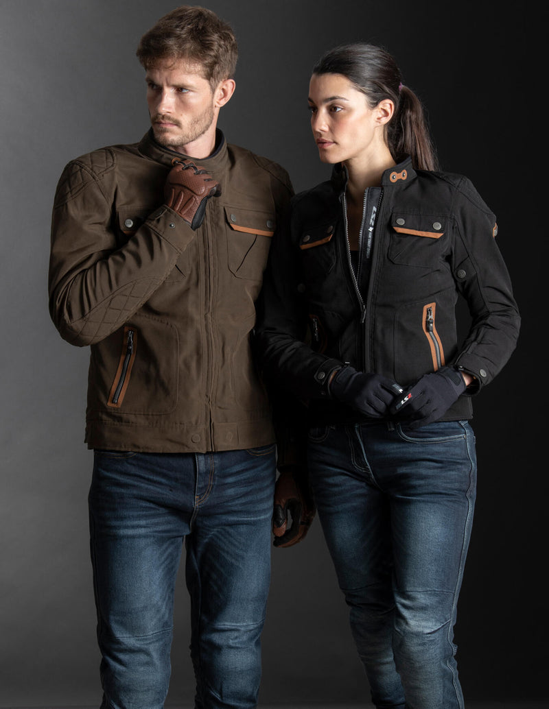 Load image into Gallery viewer, Ls2 jas bullet jacket bullet man brown m