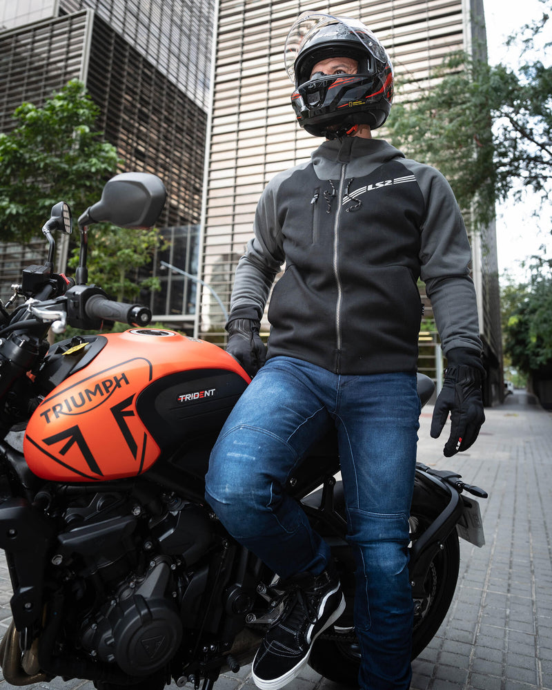 Load image into Gallery viewer, Ls2 jas throttle jacket throttle man black dark grey m