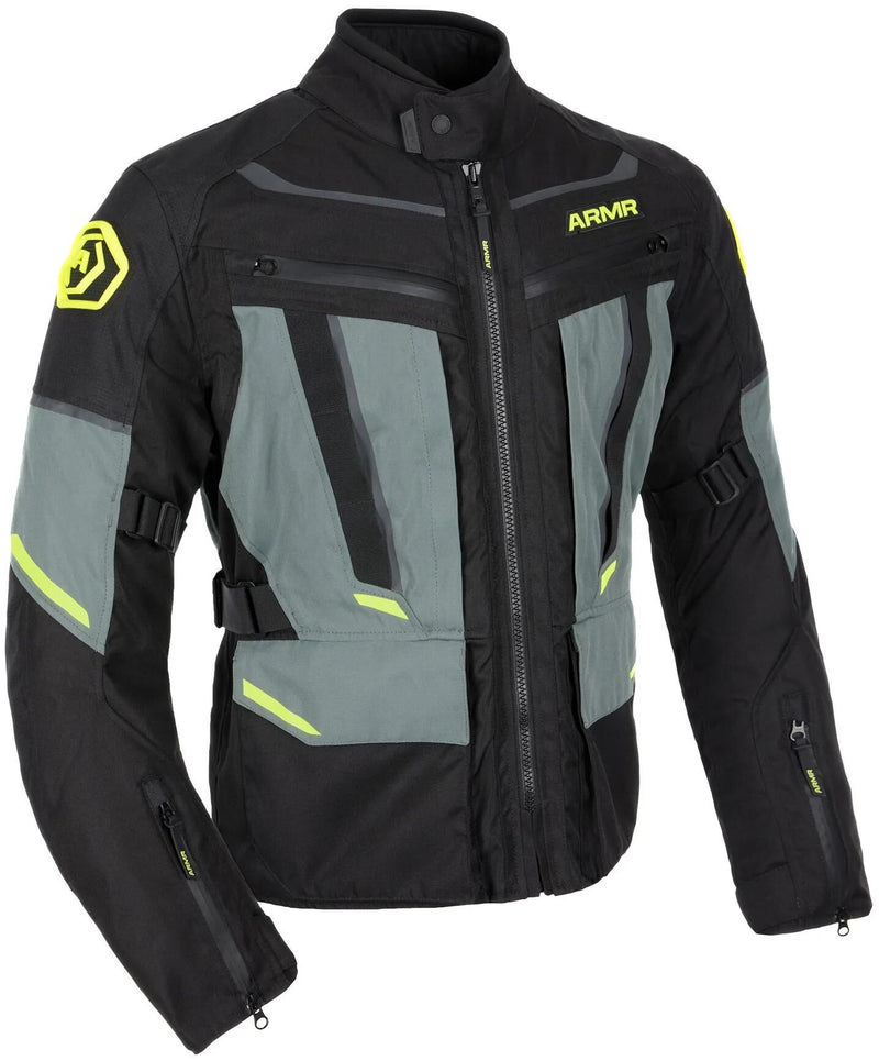 Load image into Gallery viewer, Armr jacke kumaji 3.0 jacket kumaji 3.0 wp ms black green yellow gr.