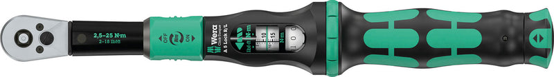 Load image into Gallery viewer, Wera click-torque lock a 5 r l torque wrench, 1 4 (2.5-25 nm)