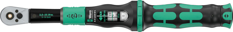 Load image into Gallery viewer, Wera click-torque lock a 6 r l drehmomentschlüssel, bit-aufnahme (1 4 ) (2,5-25 nm)