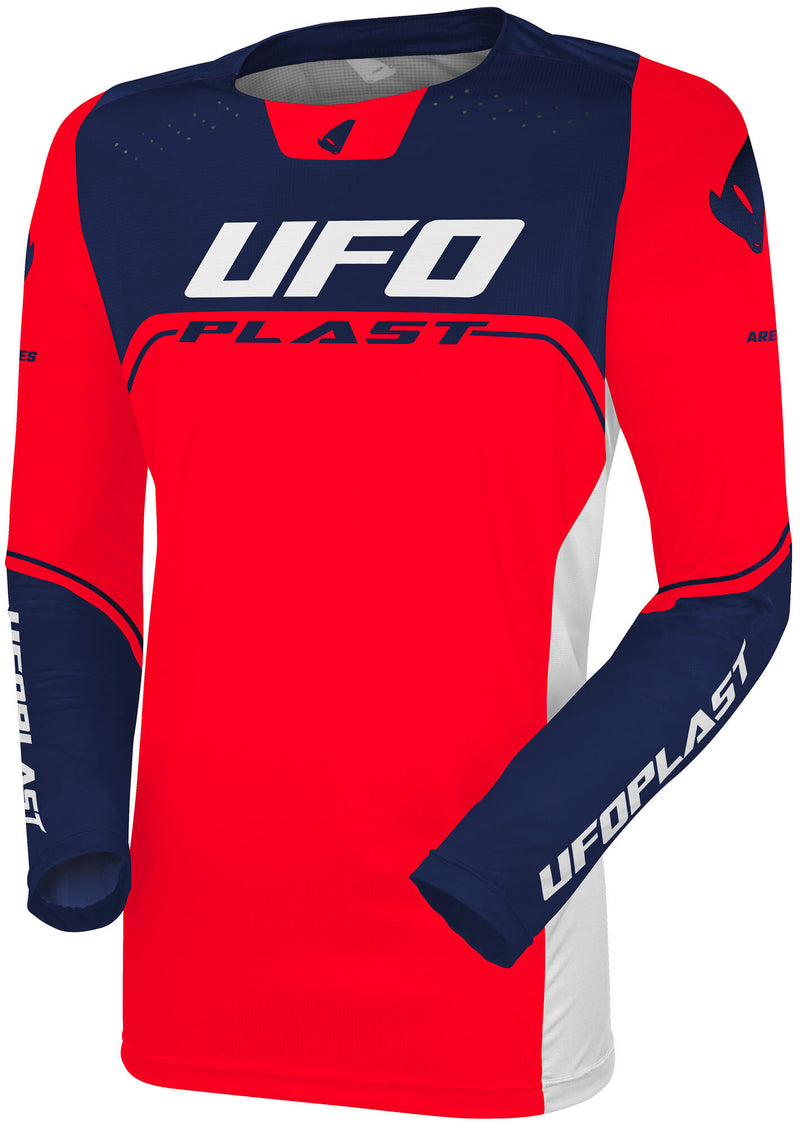 Load image into Gallery viewer, Ufo plast jersey mx ares mx jersey ufo ares red blue gr. l