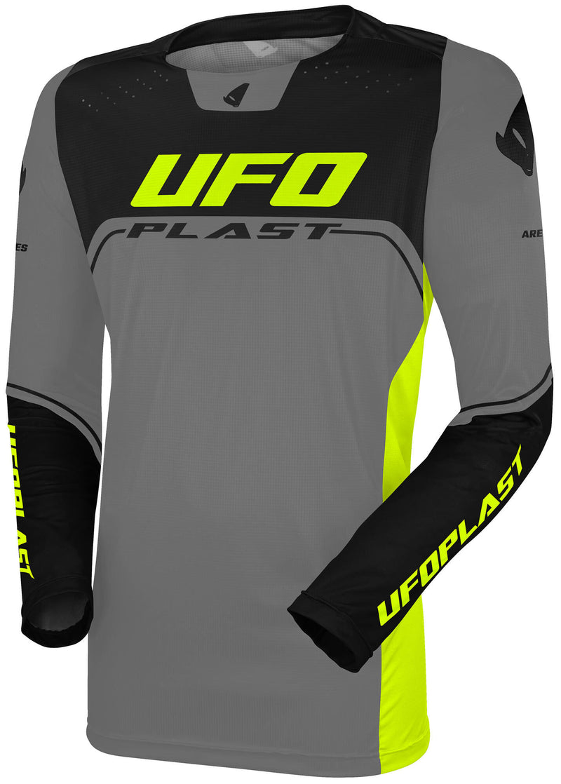 Load image into Gallery viewer, Ufo plast jersey ares kids children's jersey ufo are gray black size xs