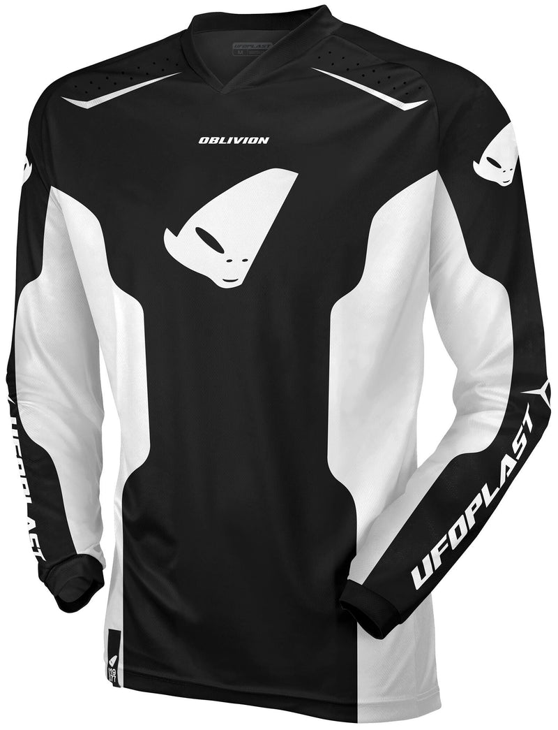 Load image into Gallery viewer, Ufo plast jersey mx oblivion mx jersey ufo oblivion black white gr. m