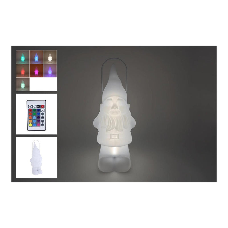 Afbeelding laden in galerijviewer, Lantaarn led kabouter solar m rc 7 kleuren wit kunststof 21,5x20x50cm