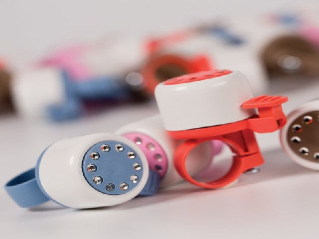 Load image into Gallery viewer, Widek bel bling-bling op kaart wit en pastelkleur assorti