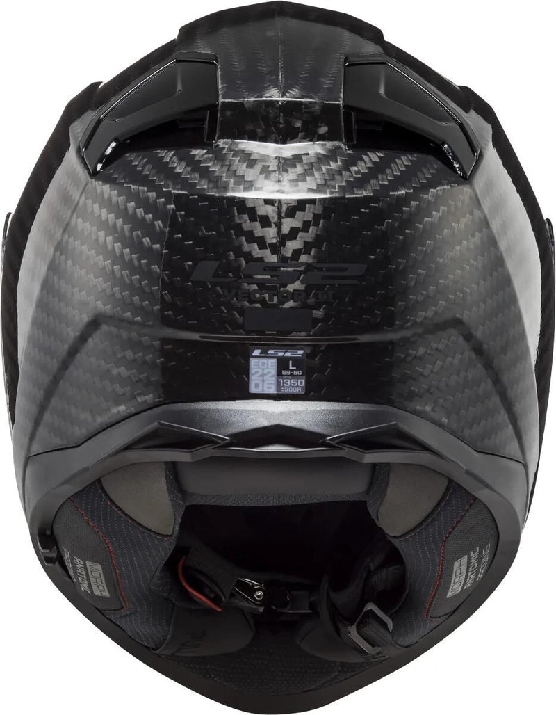 Load image into Gallery viewer, Ls2 integralhelm ff811 vector ii carbon solid helmet vector ii carb black gr. xxs