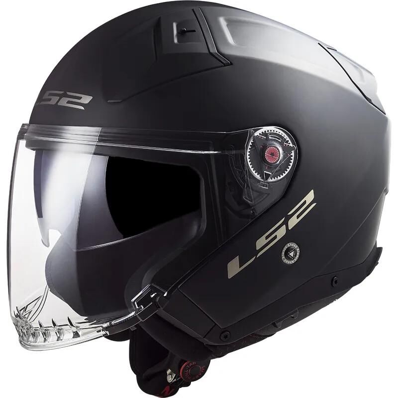 Load image into Gallery viewer, Ls2 jethelm of603 infinity ii solid helmet infinity ii black matt gr. xl