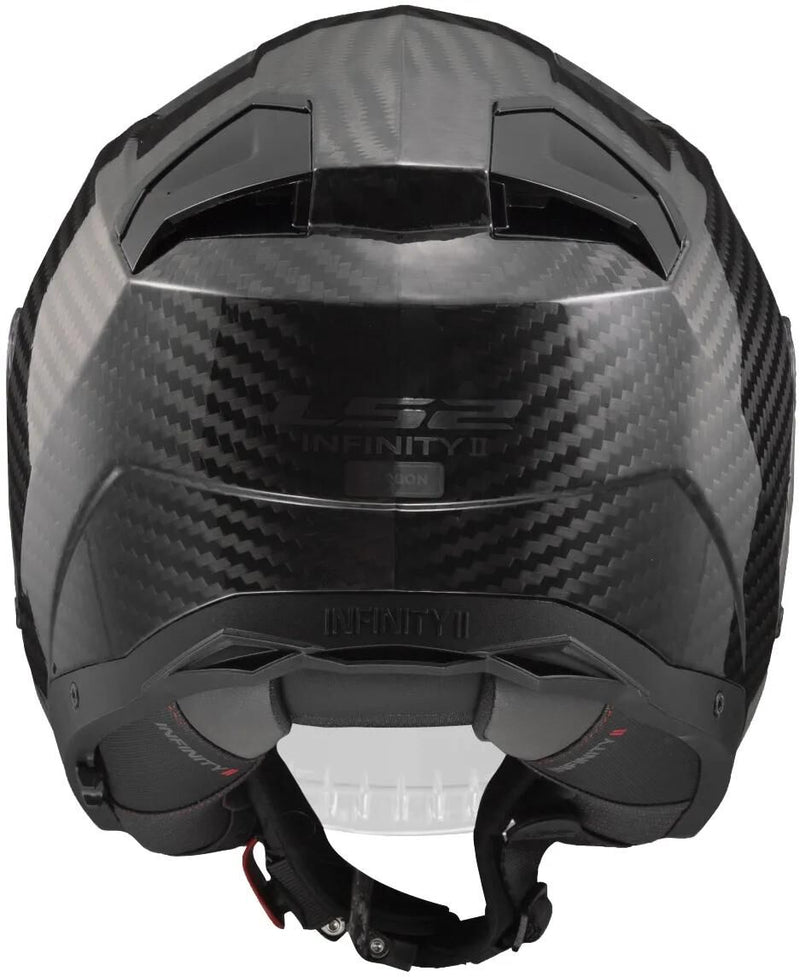 Load image into Gallery viewer, Ls2 jethelm of603 infinity ii carbon solid helmet infinity ii carbon black gr. xs