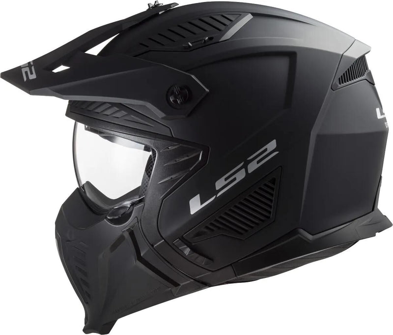 Load image into Gallery viewer, Ls2 modularhelm of606 drifter solid helmet drifter black matt gr. xxl