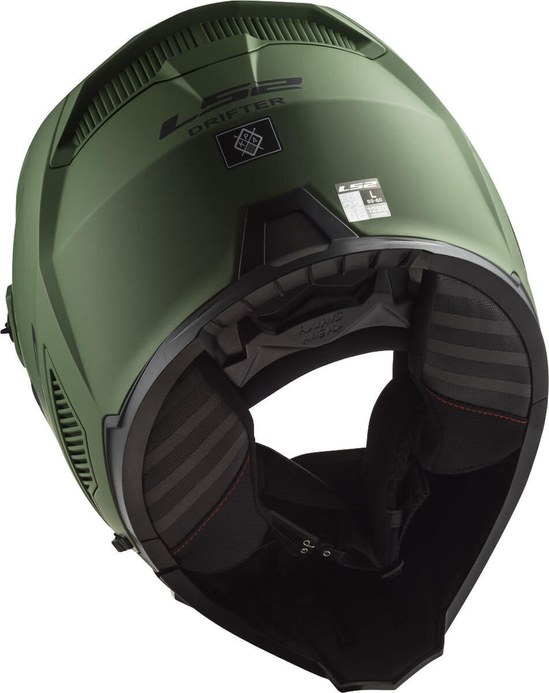 Load image into Gallery viewer, Ls2 modulaire helm of606 drifter solid helmet of606 drifter solid s matt green