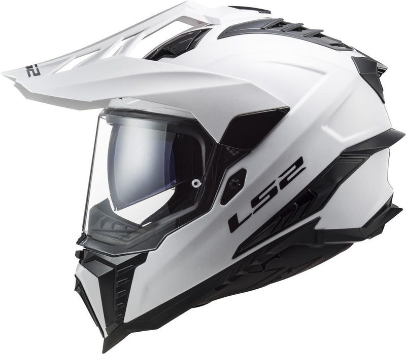 Load image into Gallery viewer, Ls2 endurohelm mx701 explorer solid helmet mx701 explorer solid xxl white