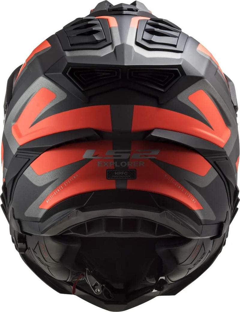 Load image into Gallery viewer, Ls2 endurohelm mx701 explorer alter helmet explorer age bw neonorange matt size x