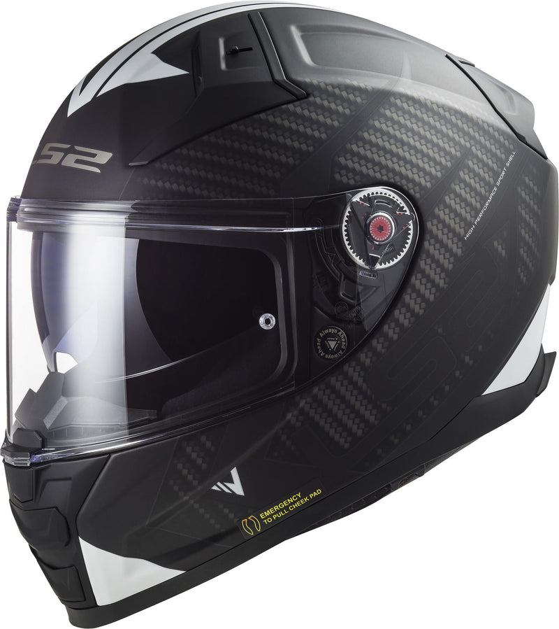 Load image into Gallery viewer, Ls2 integraalhelm ff811 vector ii splitter helmet ff811 vect. ii spl. xl bl white
