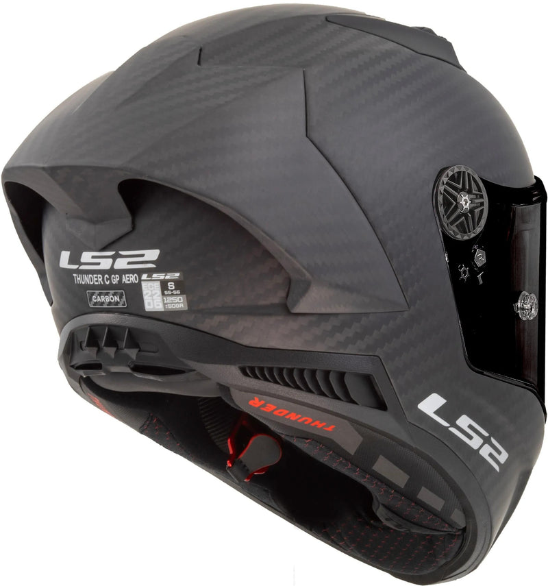 Load image into Gallery viewer, Ls2 integraalhelm ff805 thunder carbon gp aero helmet thunder gp aer black matt gr. xxl