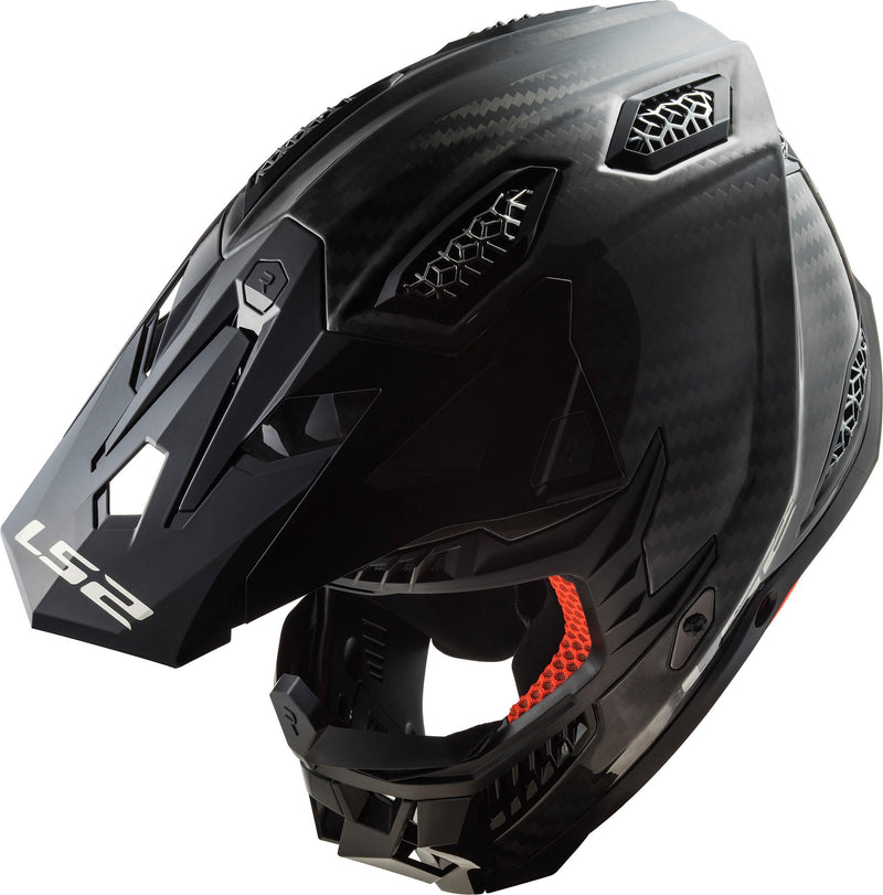 Load image into Gallery viewer, Ls2 crosshelm mx703 x-force solid helmet mx703 x-force solid l carbon