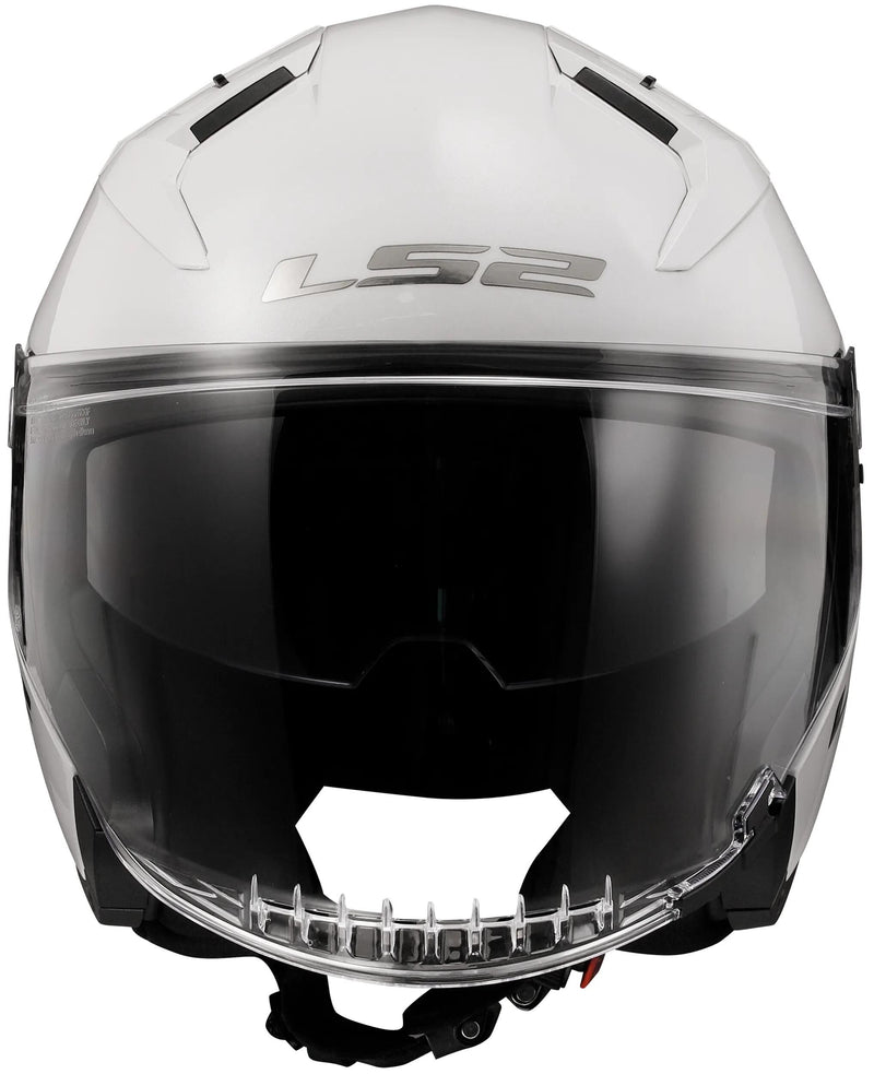 Load image into Gallery viewer, Ls2 jethelm of603 infinity ii solid helmet infinity ii white gr. xl