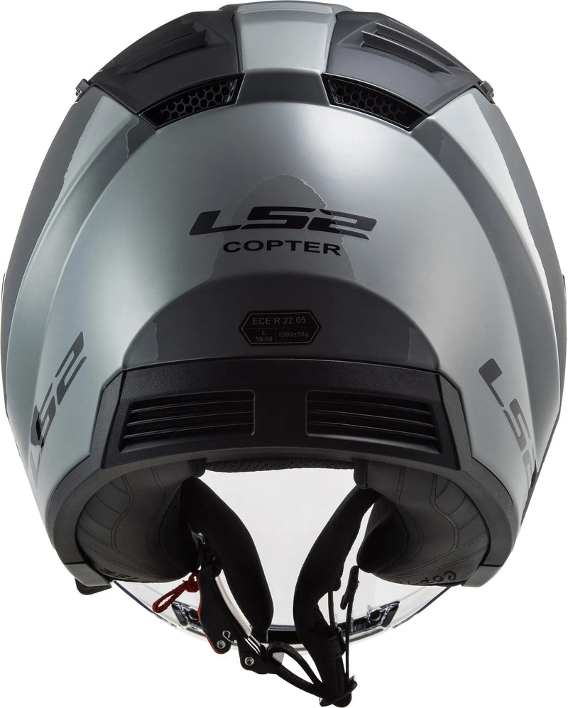 Load image into Gallery viewer, Ls2 jethelm of600 copter ii solid helmet copter ii soli nardo gray gr. s