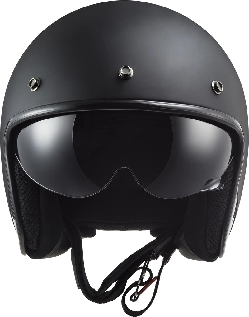 Load image into Gallery viewer, Ls2 jethelm of601 bob ii solid helmet of601 bob ii solid m matt black