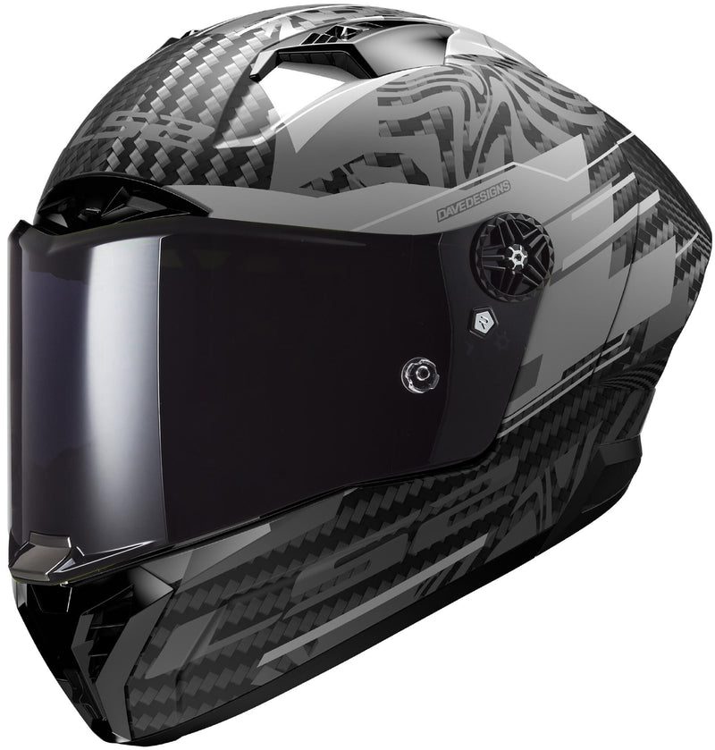 Load image into Gallery viewer, Ls2 integraalhelm ff805 thunder carbon gp aero polar helmet ff805 thunder gp ae polar m. sw gr. s