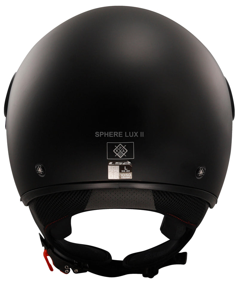 Load image into Gallery viewer, Ls2 jethelm of558 sphere lux ii solid helmet of558 sph. lux ii solid m matt black
