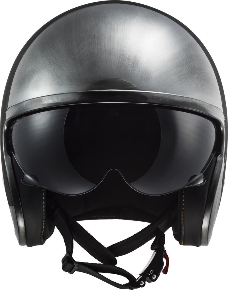 Load image into Gallery viewer, Ls2 jethelm of599 spitfire ii jeans helmet of599 spitfire ii jeans titanium size m