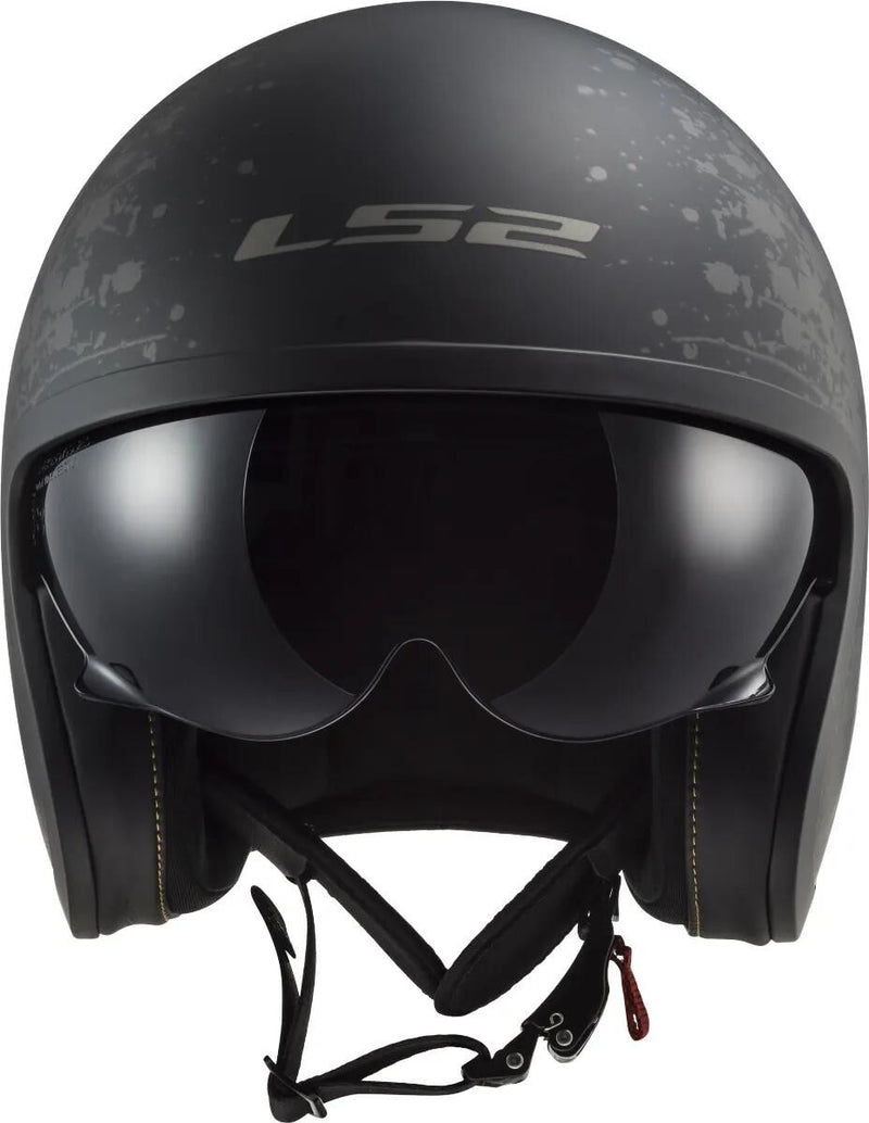 Load image into Gallery viewer, Ls2 jethelm of599 spitfire ii flag helmet of599 spitfire ii flag m. sw gr. m