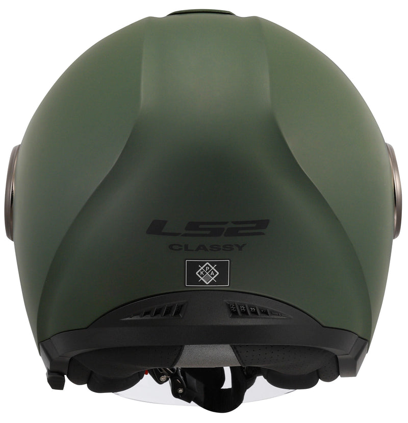 Load image into Gallery viewer, Ls2 jethelm of620 classy solid helmet of620 classy solid xxl matt green