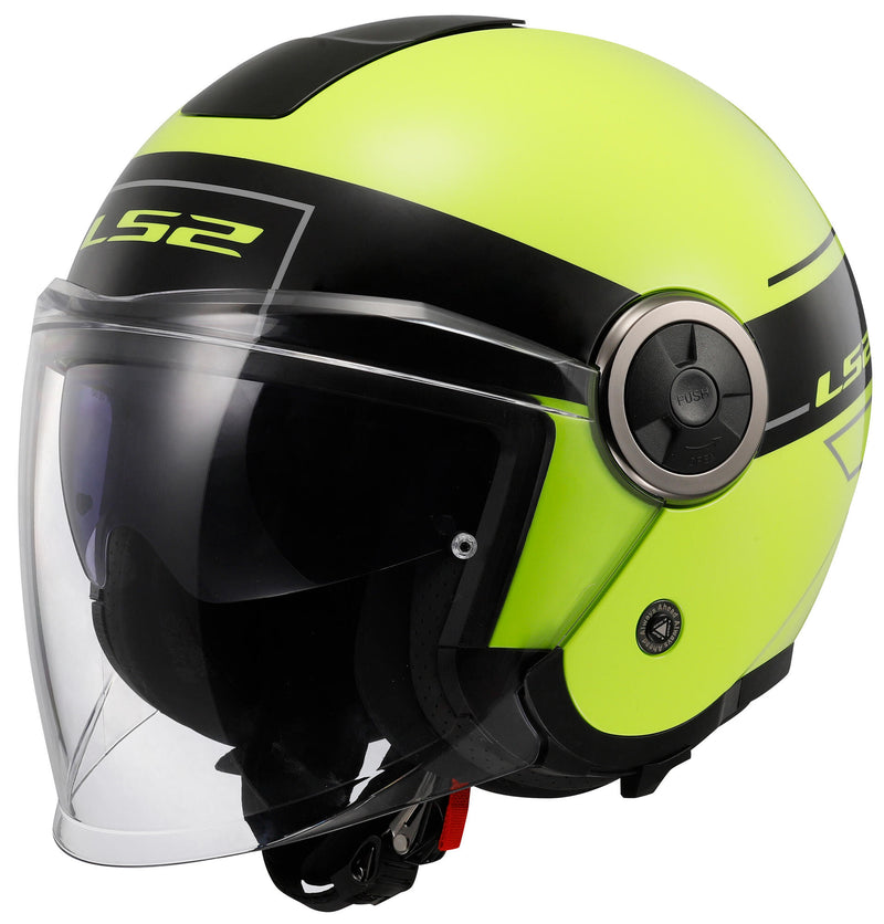 Load image into Gallery viewer, Ls2 of620 classy classic jethelm helmet of620 classy clas. xl black yellow